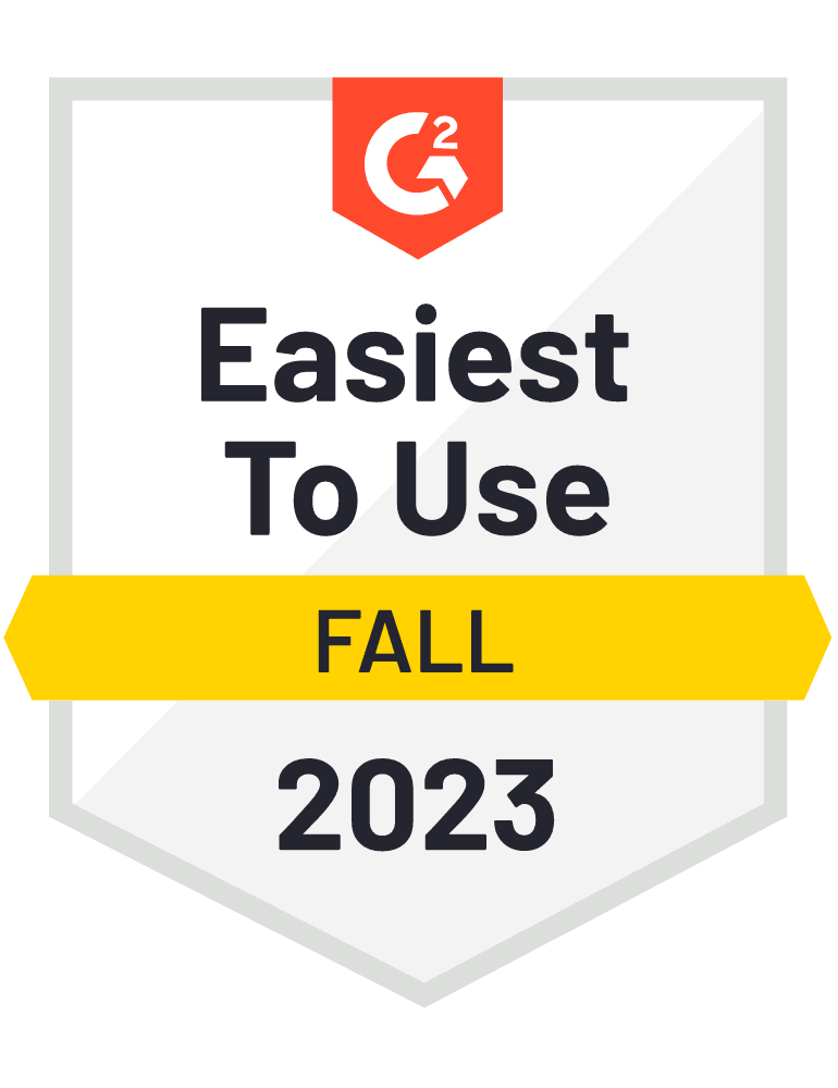 G2 Easiest To Use Fall 2023